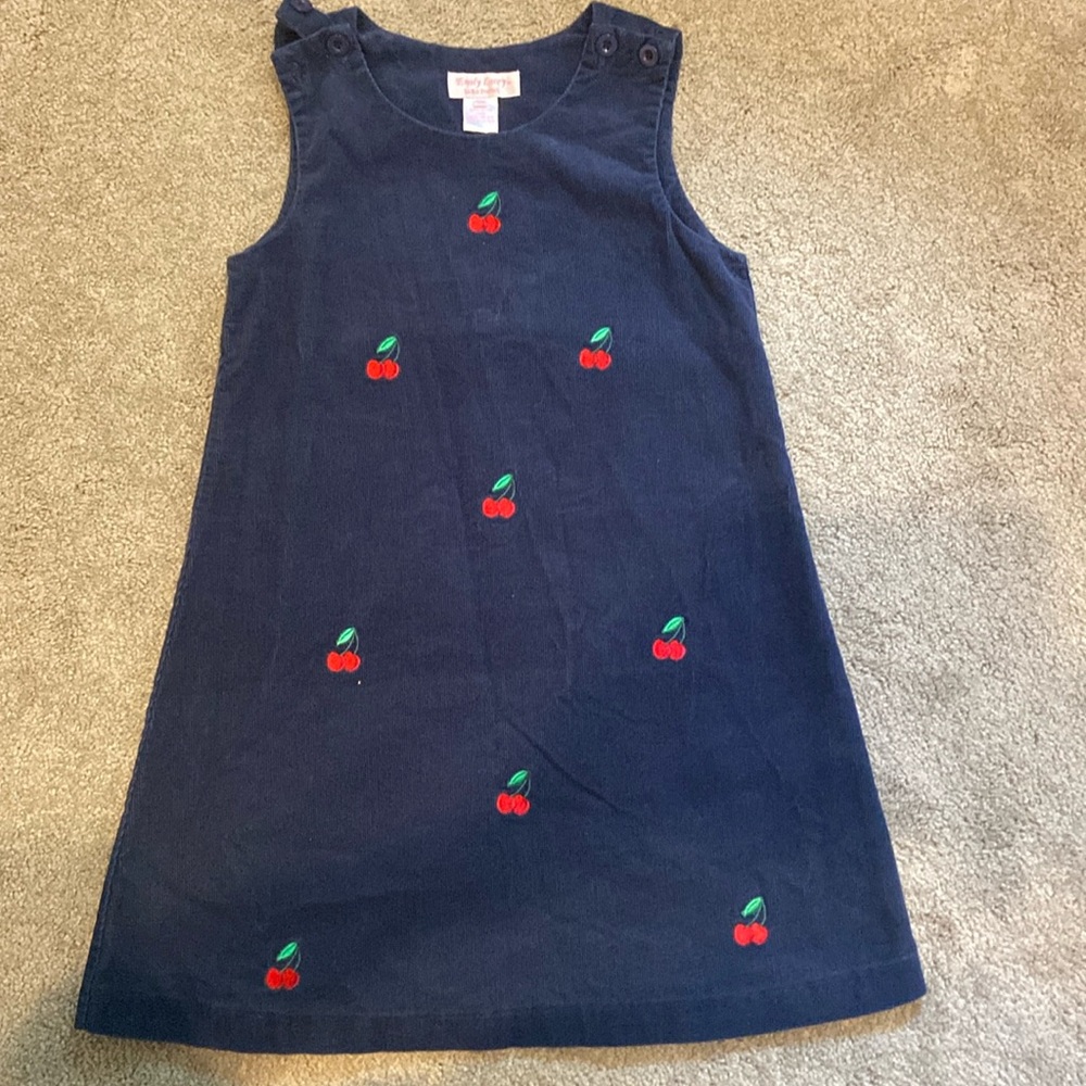 Corduroy pinafore dress size 7